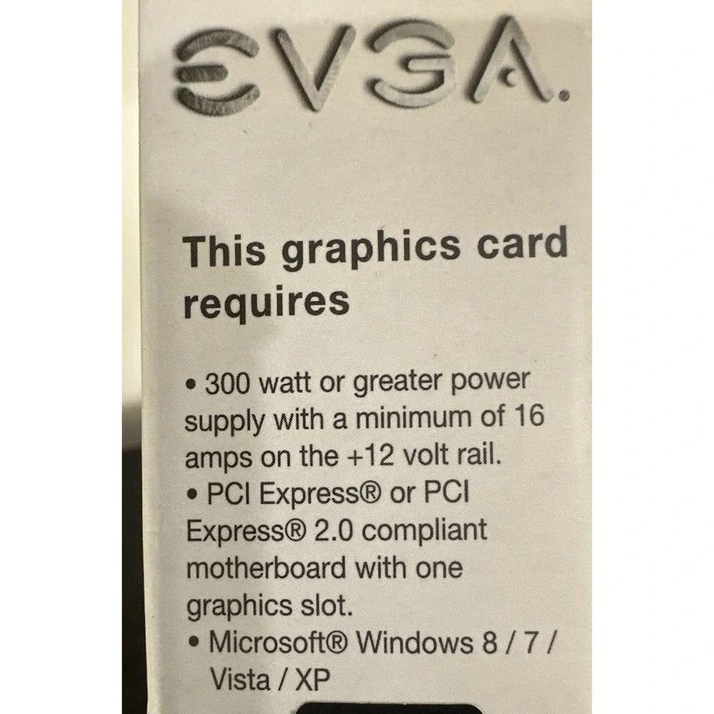 NEW Sealed EVGA Nvidia GeForce GT 610 (02GP32619KR) 2GB DDR3 DirectX 11